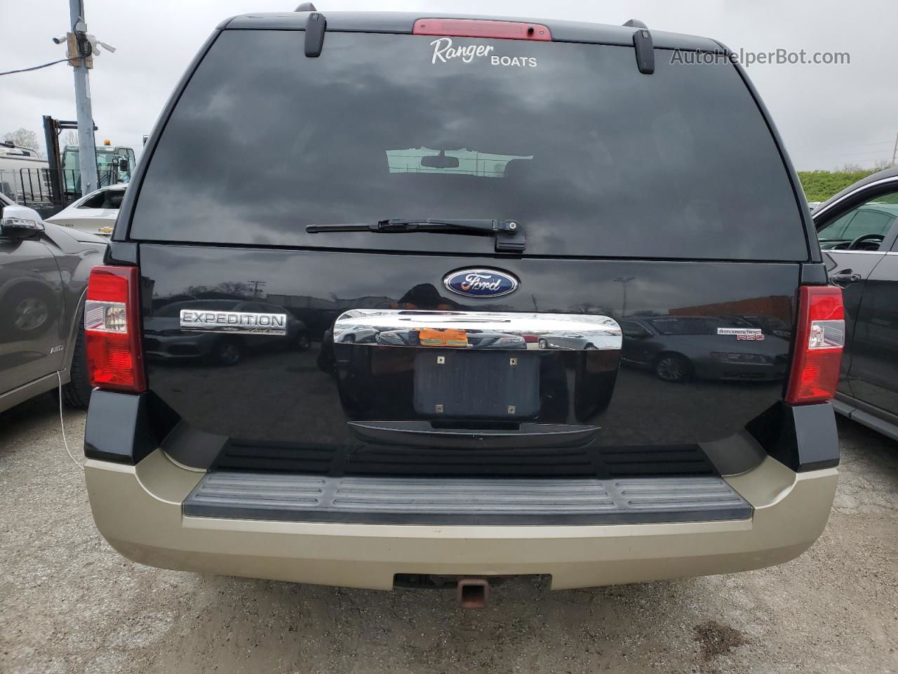 2008 Ford Expedition Eddie Bauer Black vin: 1FMFU18518LA23555