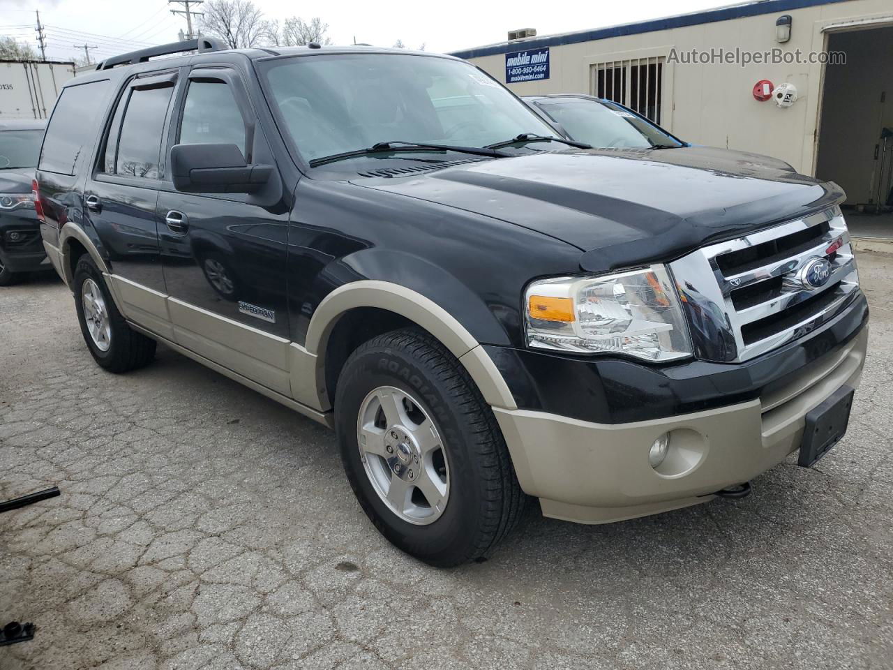 2008 Ford Expedition Eddie Bauer Black vin: 1FMFU18518LA23555