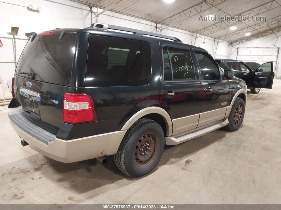 2007 Ford Expedition Eddie Bauer Black vin: 1FMFU18537LA51291