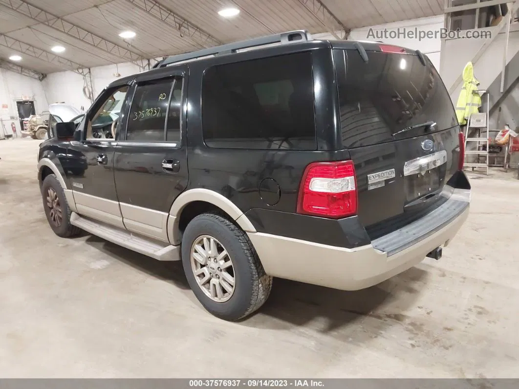 2007 Ford Expedition Eddie Bauer Black vin: 1FMFU18537LA51291