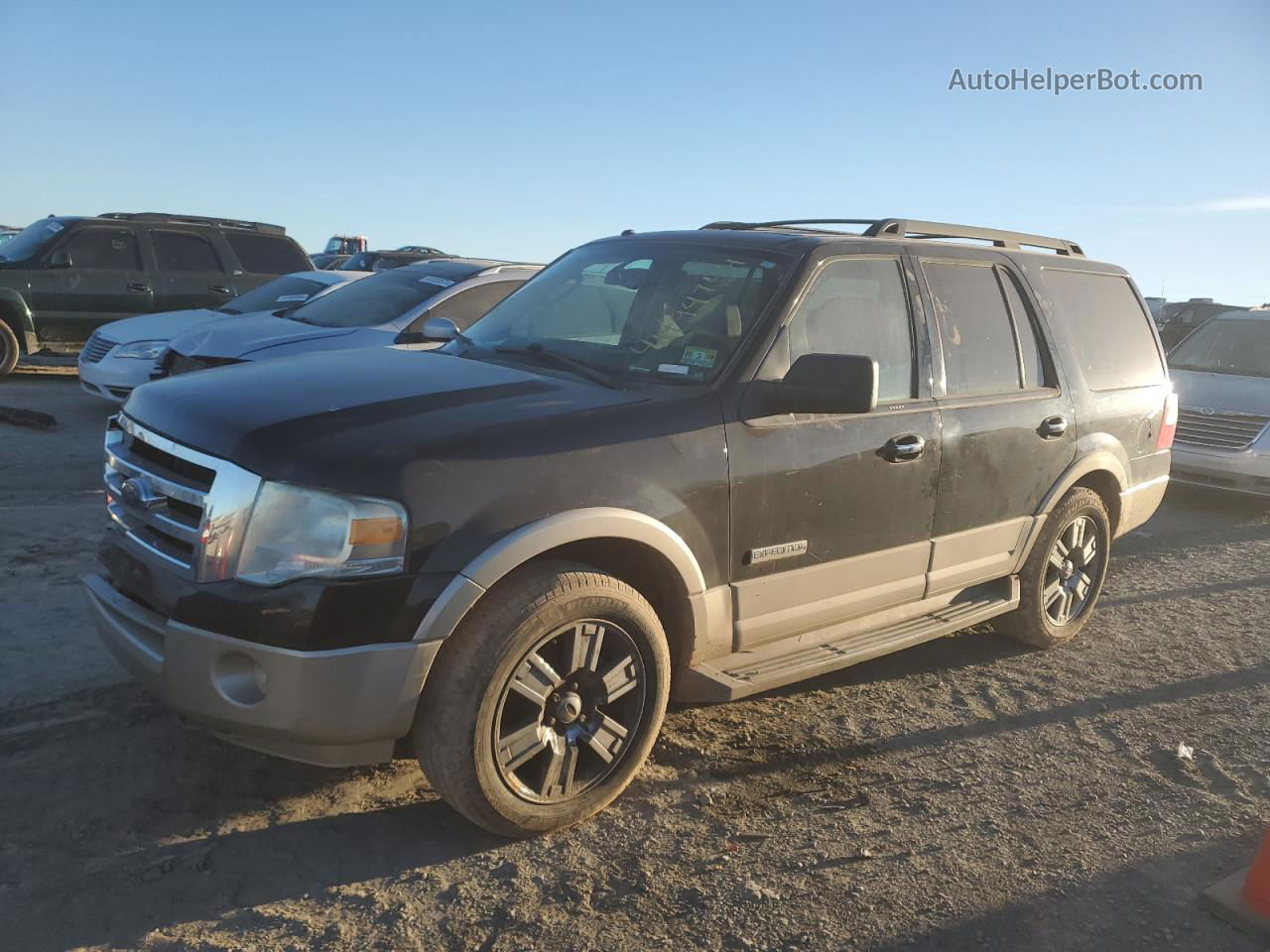 2007 Ford Expedition Eddie Bauer Black vin: 1FMFU18537LA64316