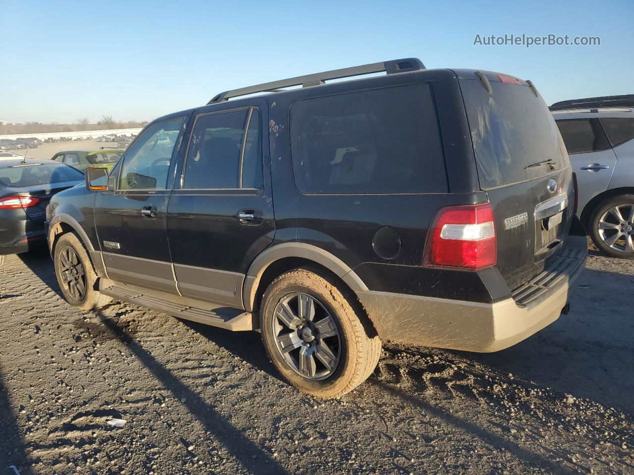 2007 Ford Expedition Eddie Bauer Black vin: 1FMFU18537LA64316