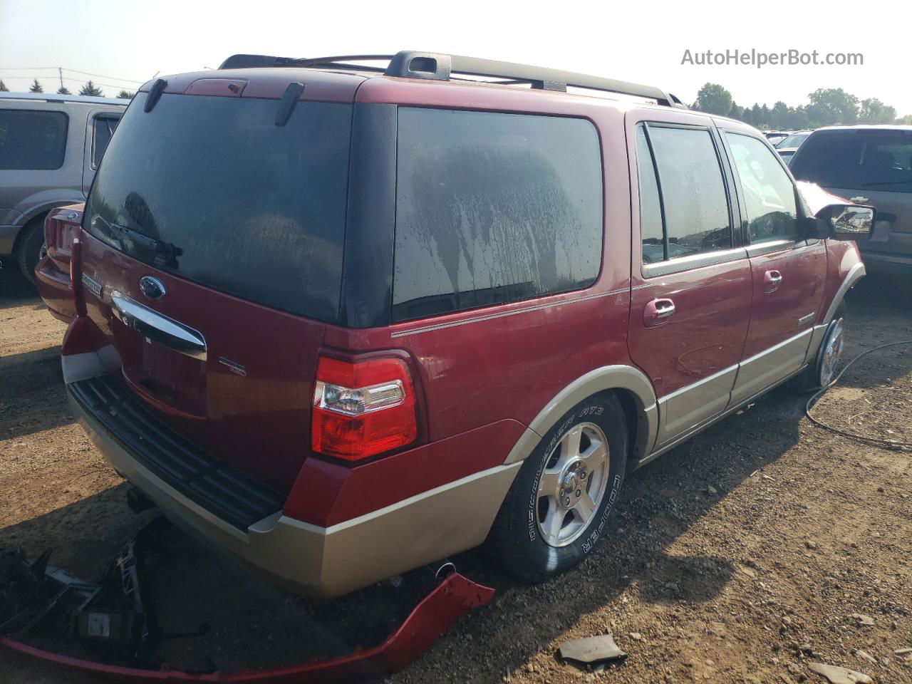 2008 Ford Expedition Eddie Bauer Red vin: 1FMFU18538LA12444