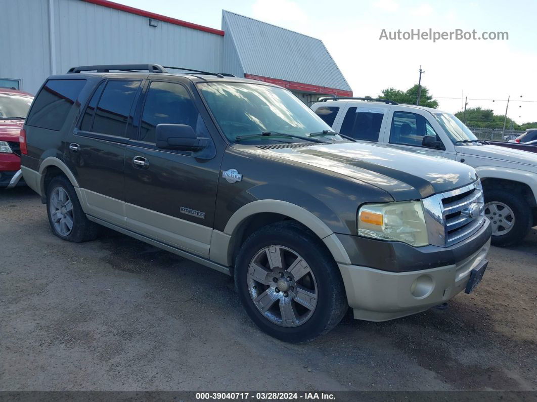 2008 Ford Expedition Eddie Bauer/king Ranch Gray vin: 1FMFU18538LA13576