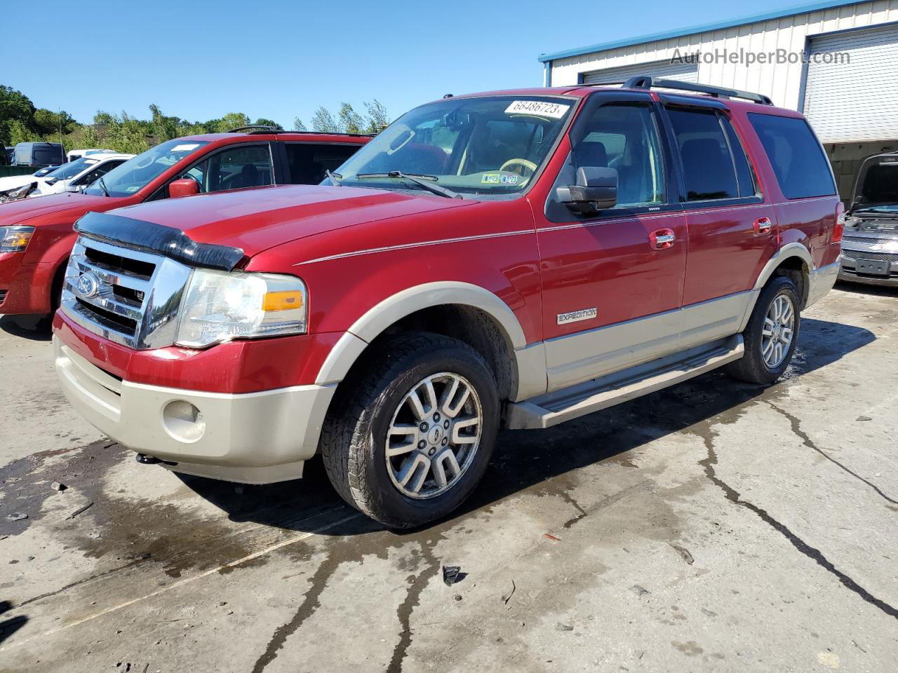 2008 Ford Expedition Eddie Bauer Red vin: 1FMFU18538LA23475