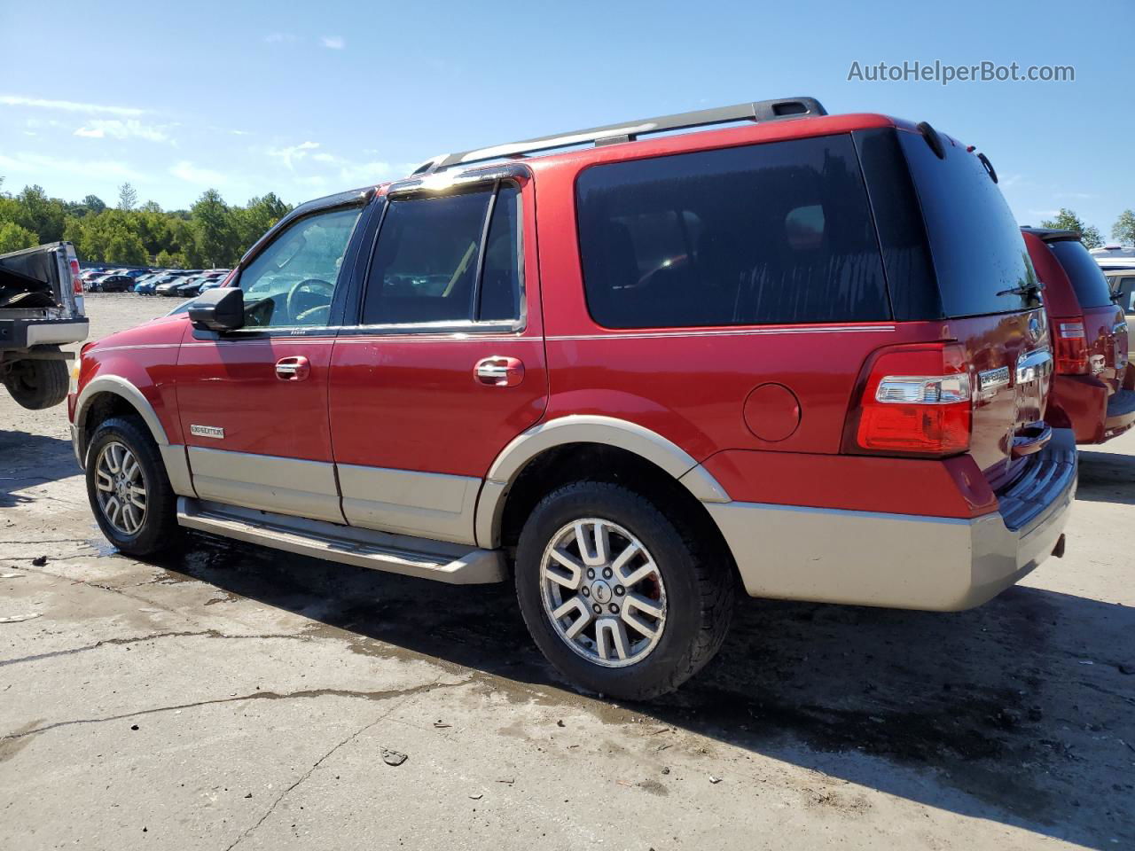 2008 Ford Expedition Eddie Bauer Red vin: 1FMFU18538LA23475