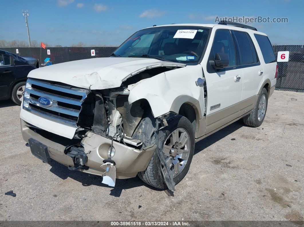 2008 Ford Expedition Eddie Bauer/king Ranch White vin: 1FMFU18538LA24917