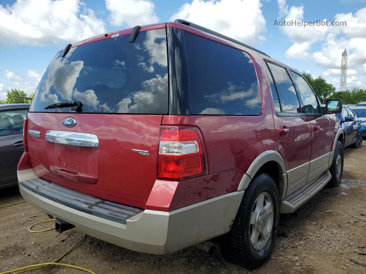 2007 Ford Expedition Eddie Bauer Красный vin: 1FMFU18547LA47962