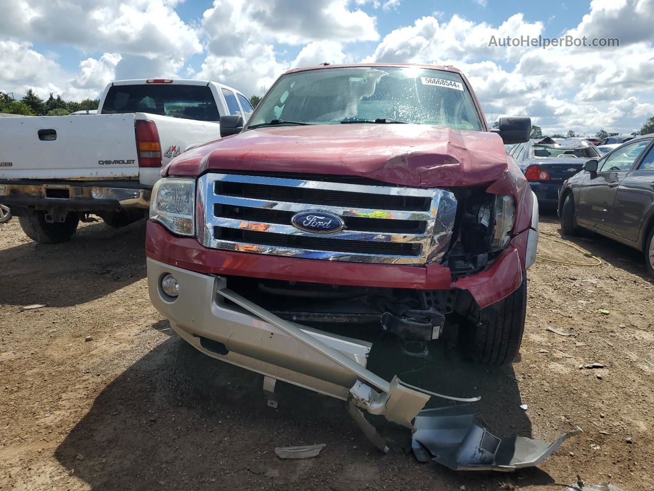 2007 Ford Expedition Eddie Bauer Красный vin: 1FMFU18547LA47962