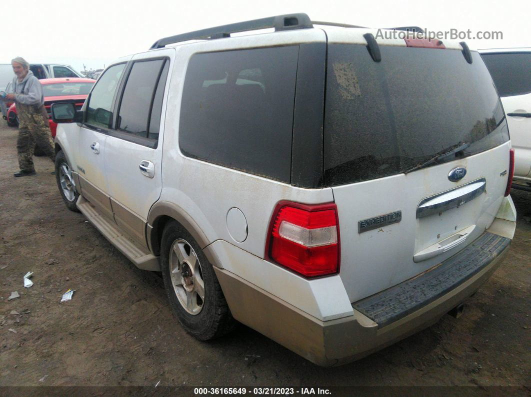 2007 Ford Expedition Eddie Bauer White vin: 1FMFU18547LA75843