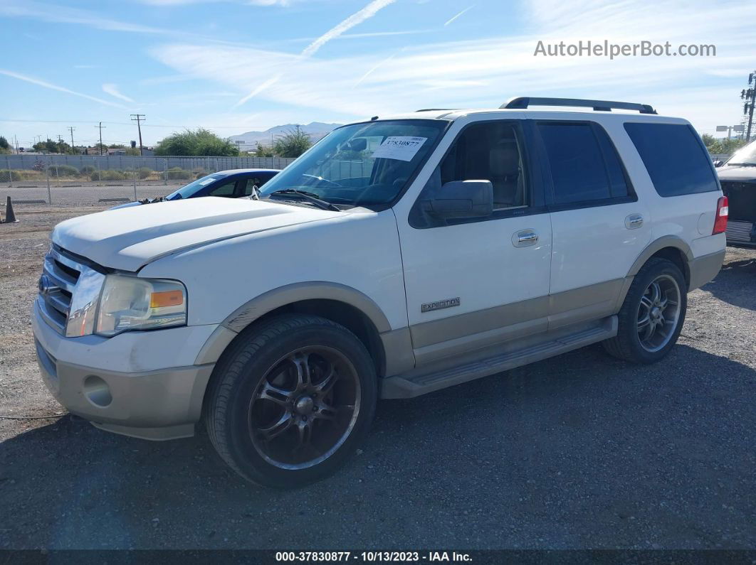 2007 Ford Expedition Eddie Bauer White vin: 1FMFU18557LA41734