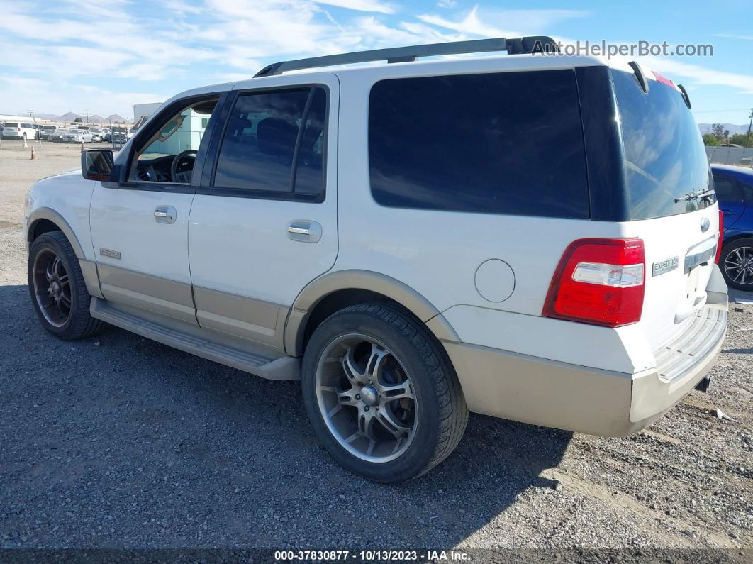2007 Ford Expedition Eddie Bauer White vin: 1FMFU18557LA41734