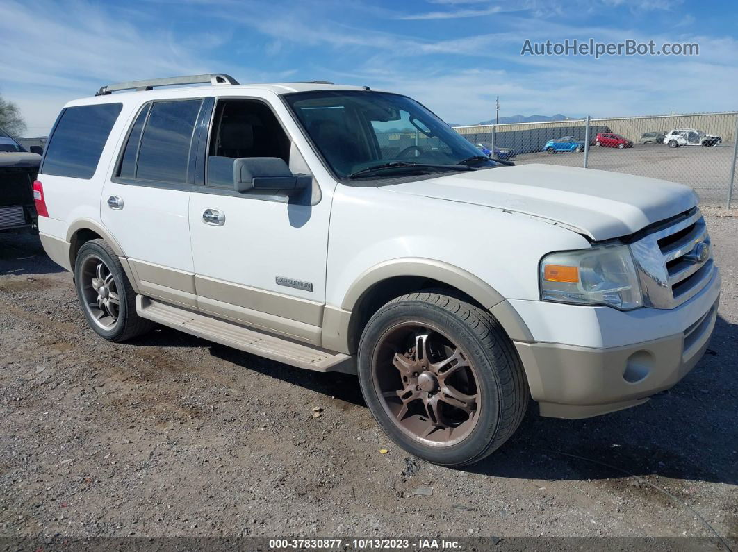 2007 Ford Expedition Eddie Bauer White vin: 1FMFU18557LA41734