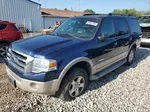 2007 Ford Expedition Eddie Bauer Blue vin: 1FMFU18557LA70585