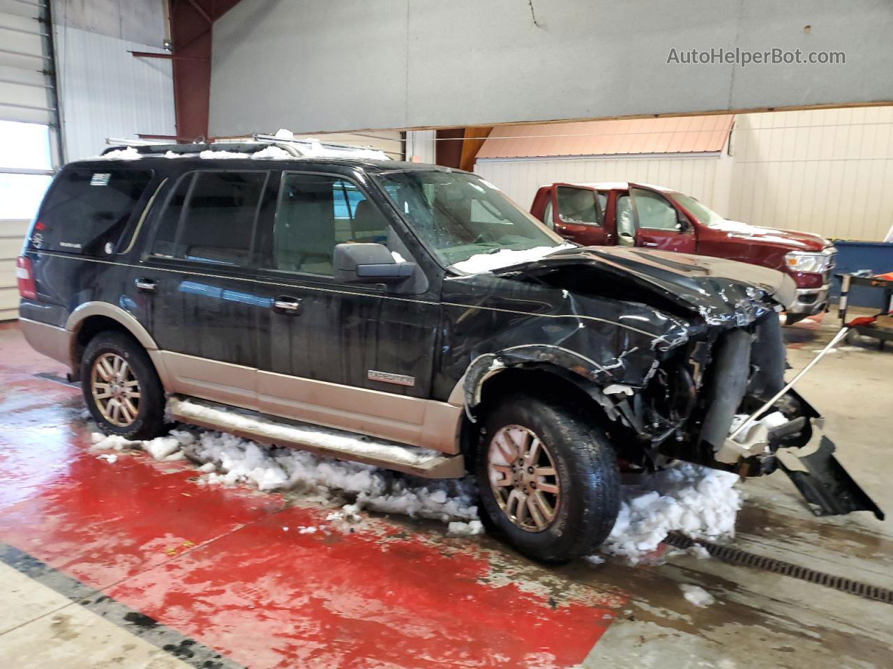 2008 Ford Expedition Eddie Bauer Black vin: 1FMFU18568LA72380