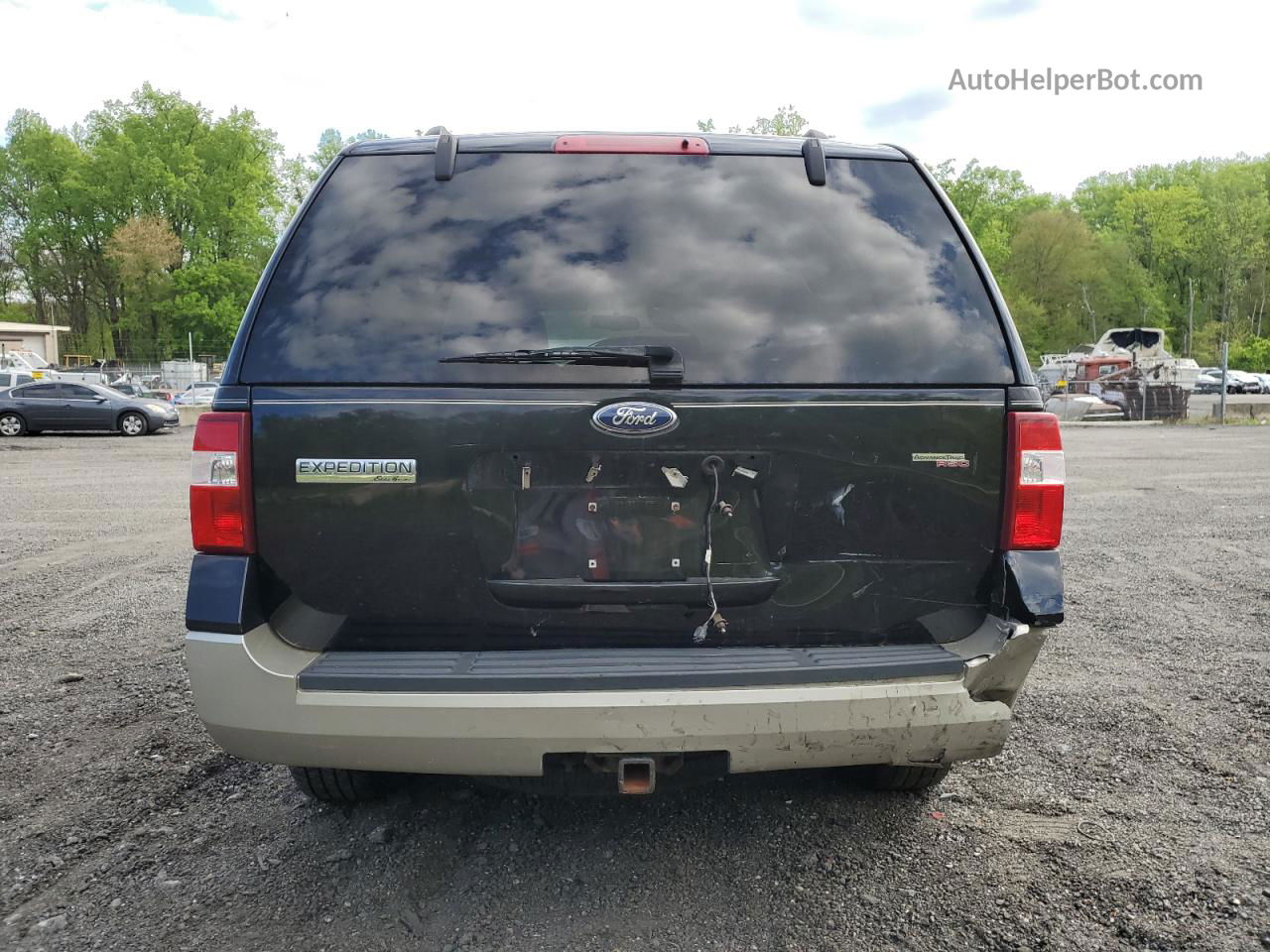 2008 Ford Expedition Eddie Bauer Black vin: 1FMFU18578LA33913