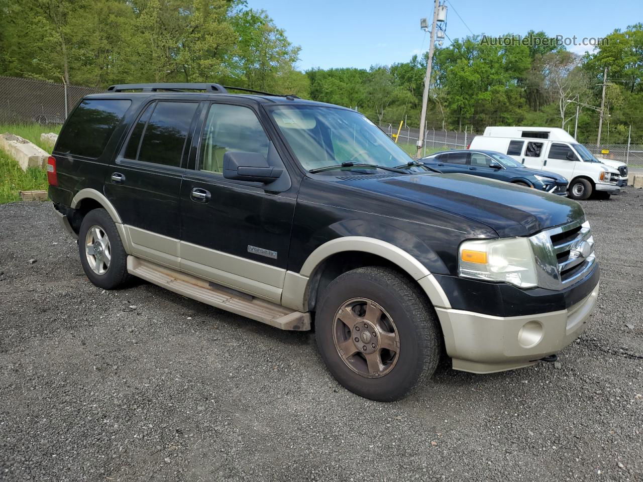 2008 Ford Expedition Eddie Bauer Black vin: 1FMFU18578LA33913