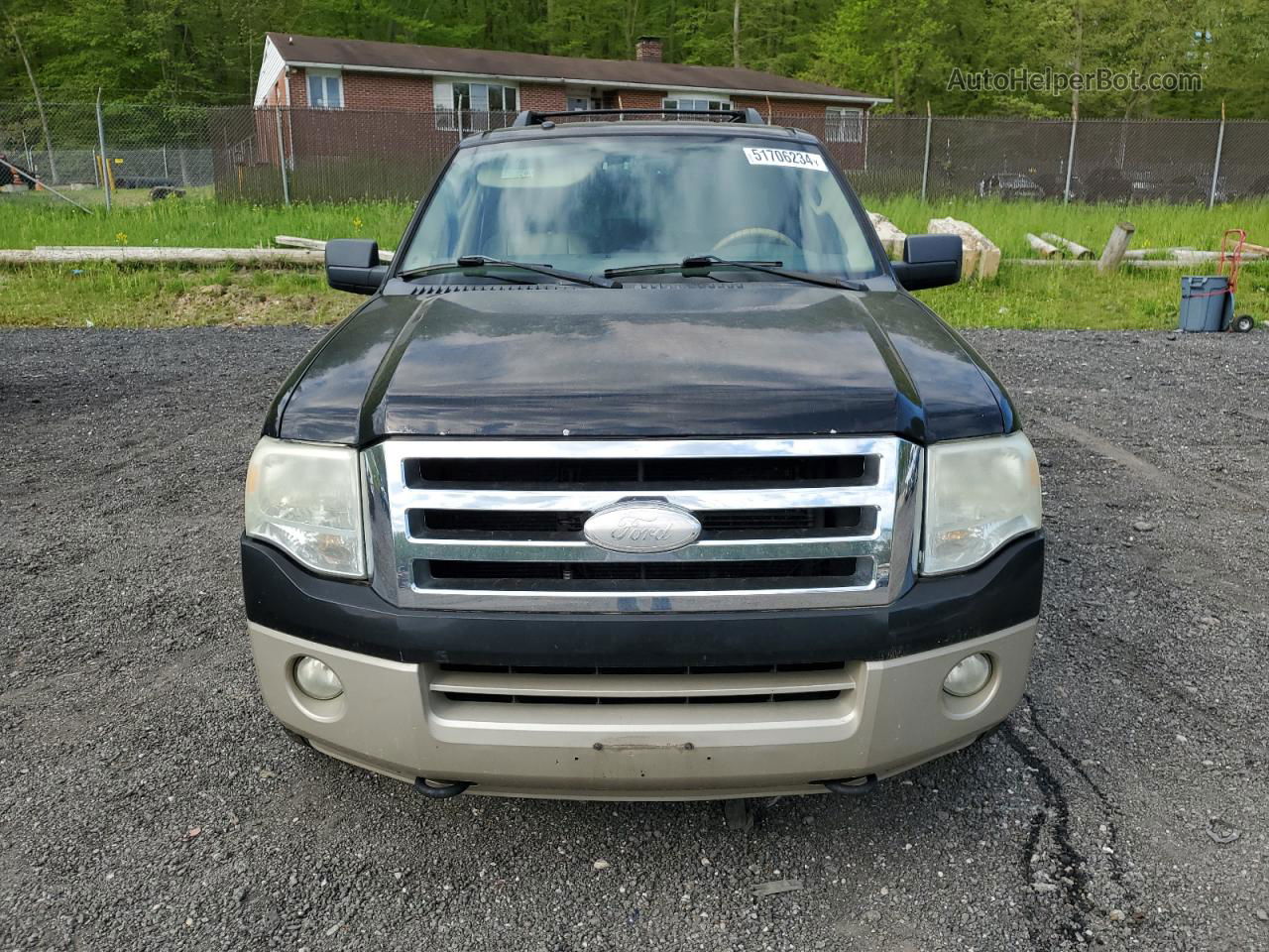 2008 Ford Expedition Eddie Bauer Black vin: 1FMFU18578LA33913