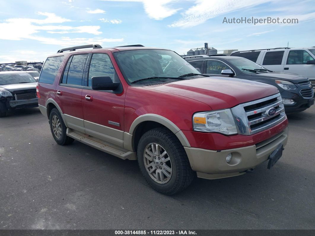 2008 Ford Expedition Eddie Bauer/king Ranch Maroon vin: 1FMFU18588LA38134