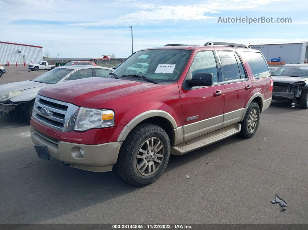 2008 Ford Expedition Eddie Bauer/king Ranch Maroon vin: 1FMFU18588LA38134