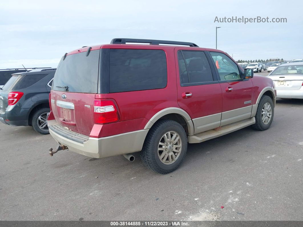 2008 Ford Expedition Eddie Bauer/king Ranch Maroon vin: 1FMFU18588LA38134