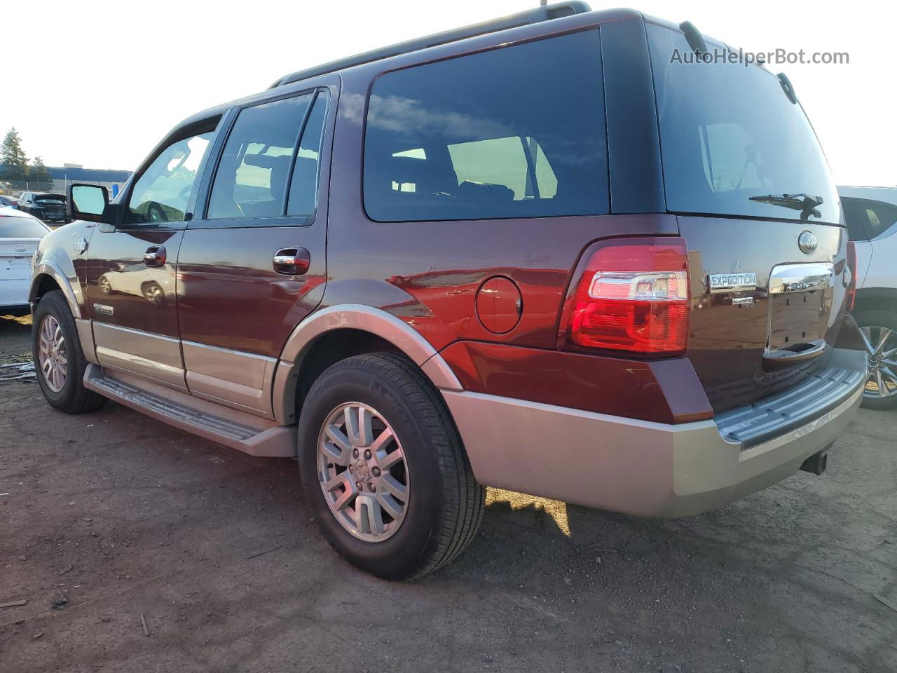 2008 Ford Expedition Eddie Bauer Burgundy vin: 1FMFU18588LA38375