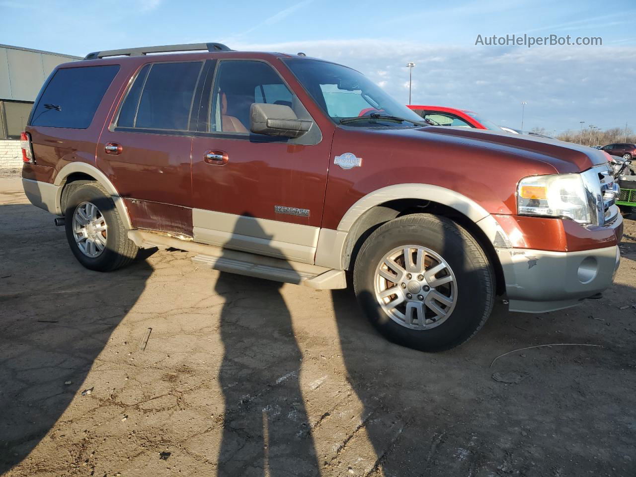 2008 Ford Expedition Eddie Bauer Burgundy vin: 1FMFU18588LA38375