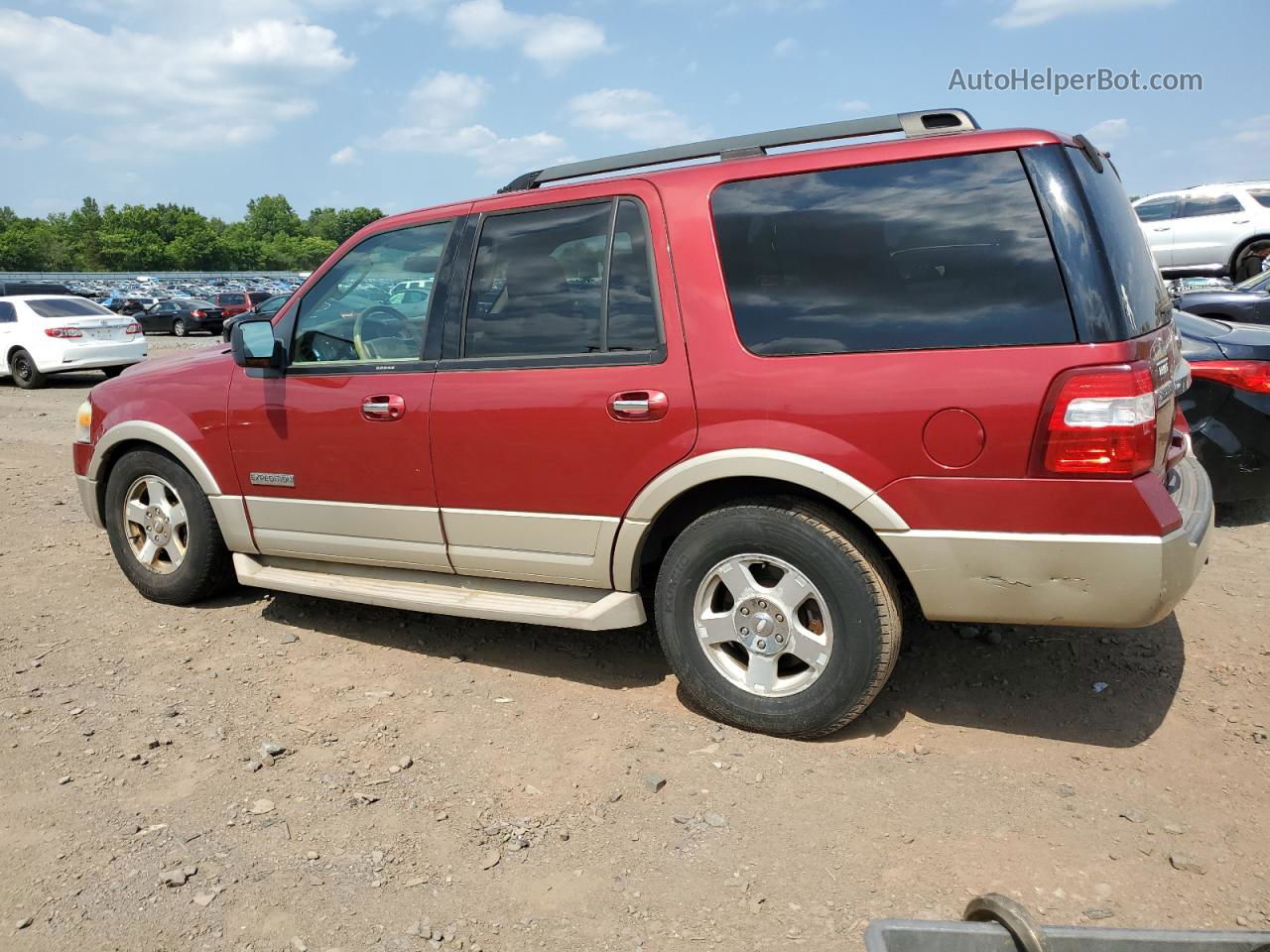 2007 Ford Expedition Eddie Bauer Red vin: 1FMFU18597LA61498