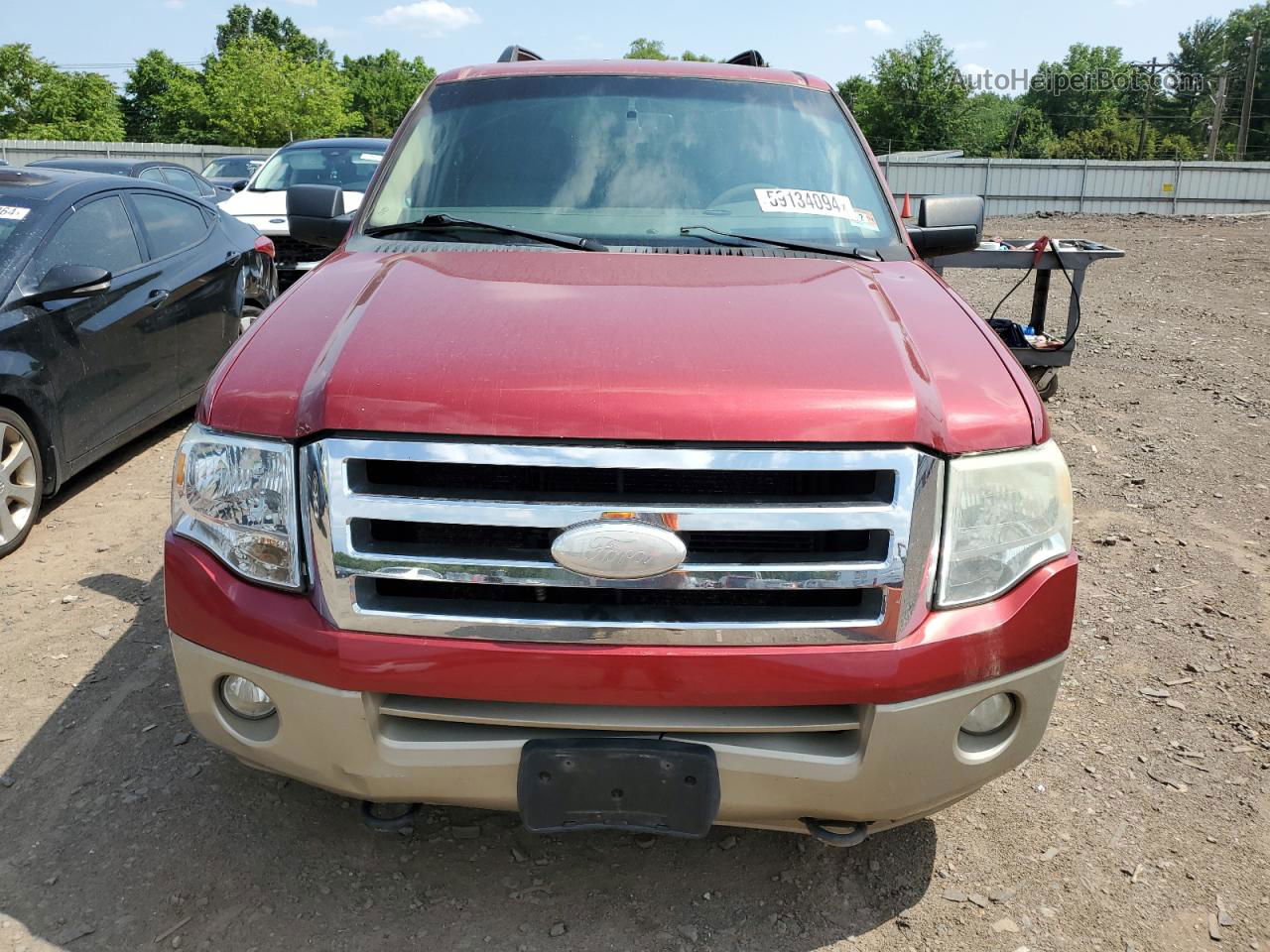2007 Ford Expedition Eddie Bauer Red vin: 1FMFU18597LA61498