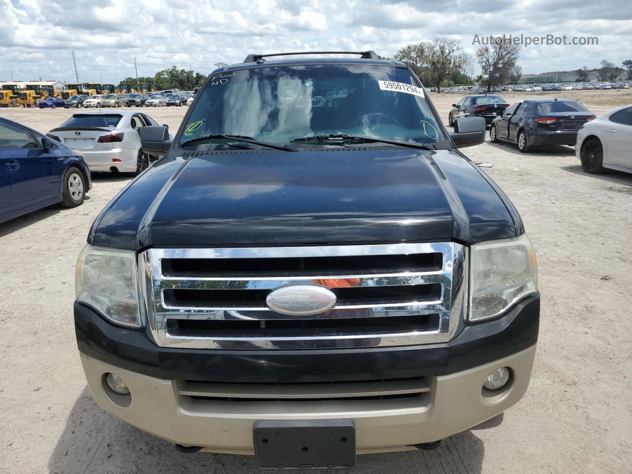2007 Ford Expedition Eddie Bauer Black vin: 1FMFU18597LA89558