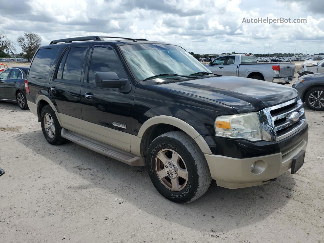 2007 Ford Expedition Eddie Bauer Black vin: 1FMFU18597LA89558