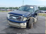 2008 Ford Expedition Eddie Bauer/king Ranch Blue vin: 1FMFU18598LA00654