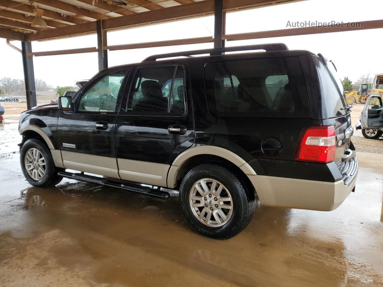 2008 Ford Expedition Eddie Bauer Black vin: 1FMFU18598LA23061