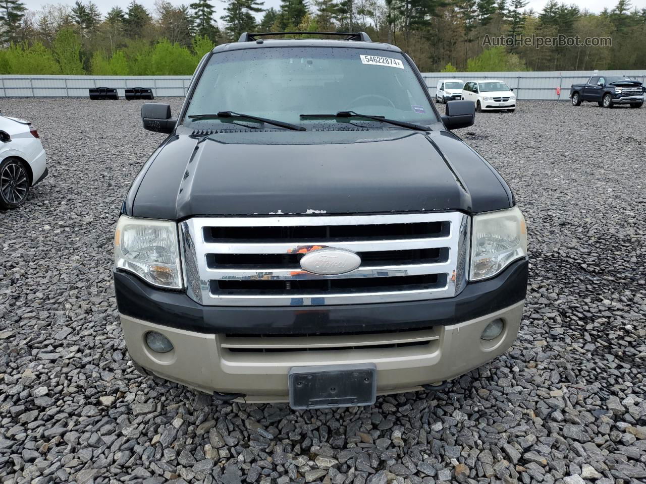 2008 Ford Expedition Eddie Bauer Black vin: 1FMFU18598LA35100