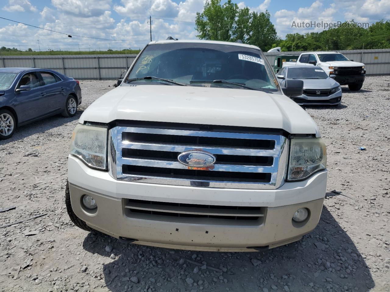 2008 Ford Expedition Eddie Bauer White vin: 1FMFU18598LA44931