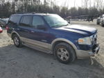 2008 Ford Expedition Eddie Bauer Blue vin: 1FMFU18598LA63253