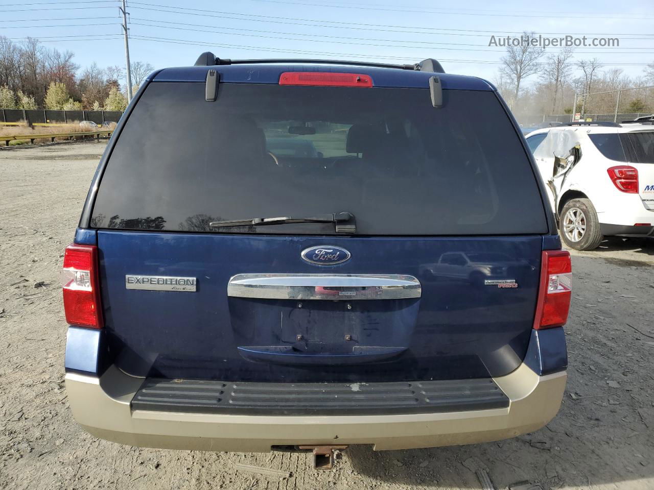 2008 Ford Expedition Eddie Bauer Blue vin: 1FMFU18598LA63253