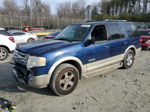 2008 Ford Expedition Eddie Bauer Blue vin: 1FMFU18598LA63253