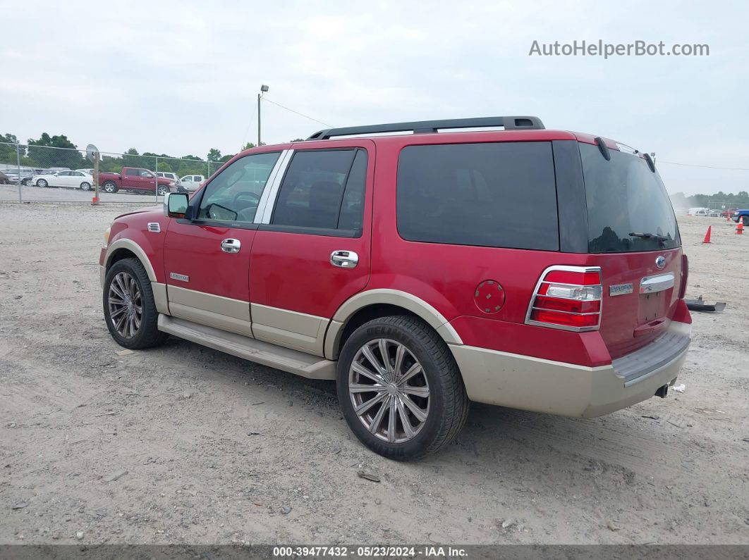 2007 Ford Expedition Eddie Bauer Красный vin: 1FMFU185X7LA98625