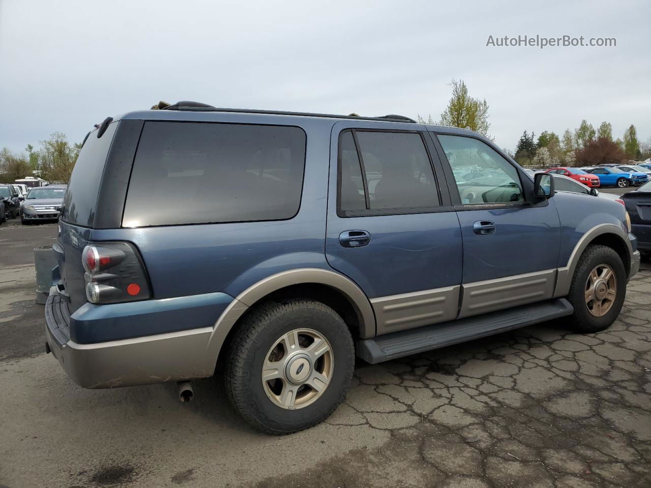 2003 Ford Expedition Eddie Bauer Blue vin: 1FMFU18L13LA99641