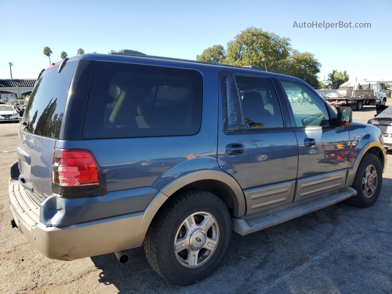 2003 Ford Expedition Eddie Bauer Blue vin: 1FMFU18L13LC38375