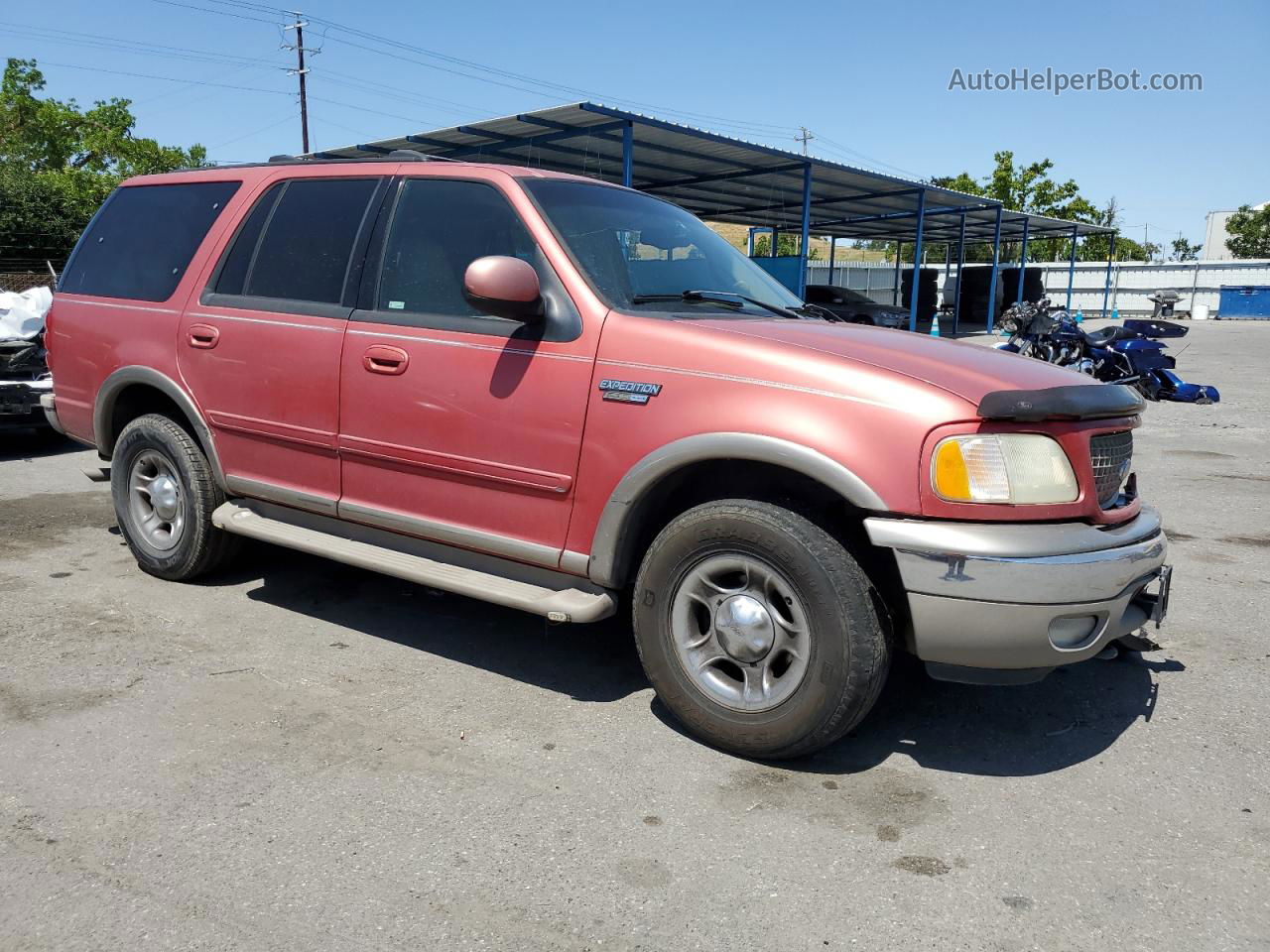 2001 Ford Expedition Eddie Bauer Burgundy vin: 1FMFU18L31LA73376