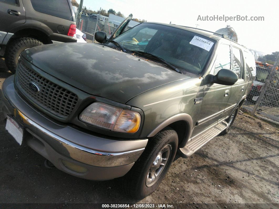 2001 Ford Expedition Eddie Bauer Green vin: 1FMFU18L31LB05601