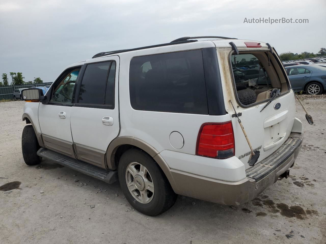 2003 Ford Expedition Eddie Bauer White vin: 1FMFU18L33LA41918