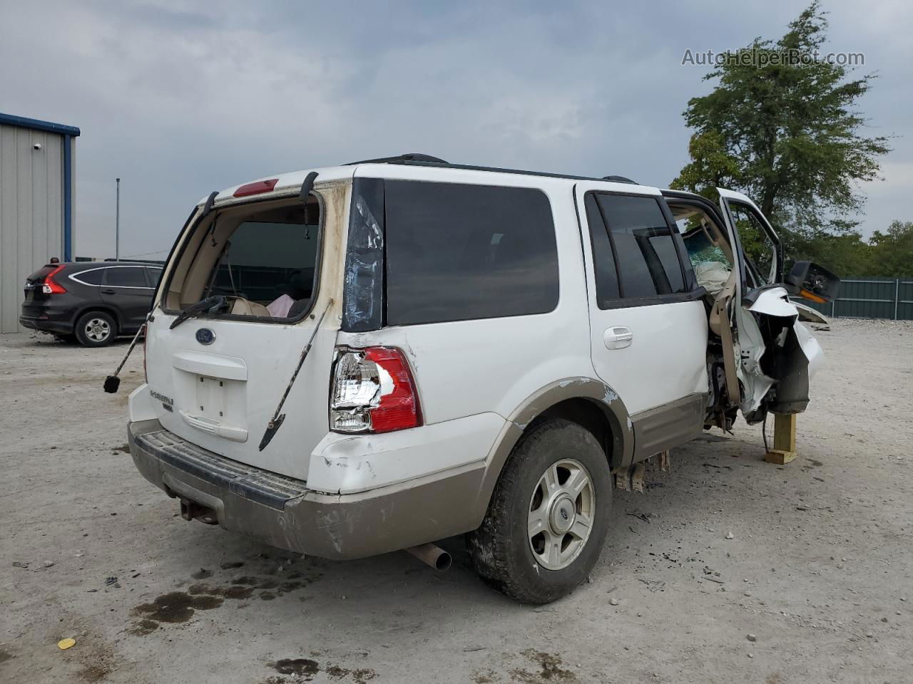 2003 Ford Expedition Eddie Bauer White vin: 1FMFU18L33LA41918