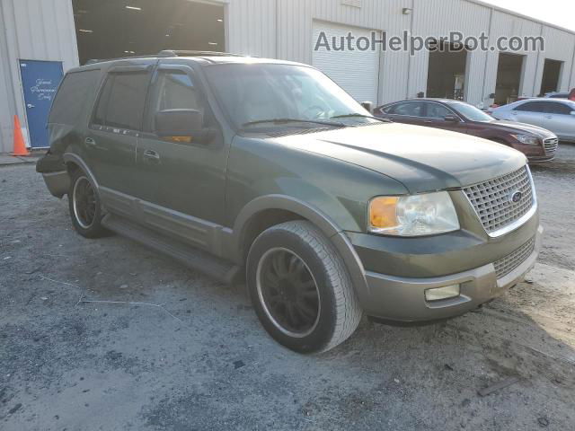 2003 Ford Expedition Eddie Bauer Green vin: 1FMFU18L33LA83893