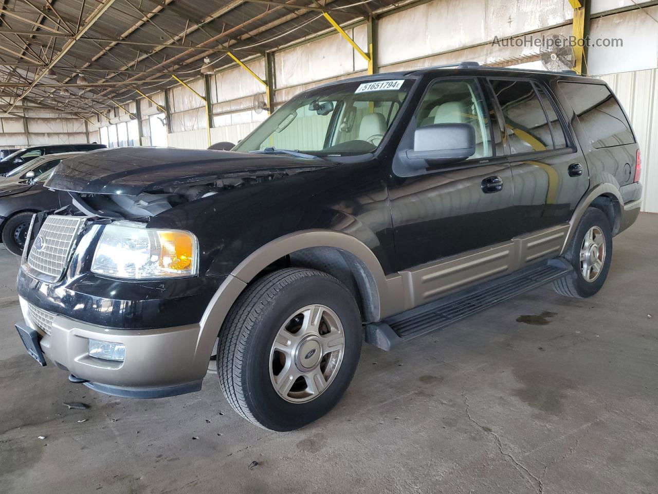 2003 Ford Expedition Eddie Bauer Black vin: 1FMFU18L33LB16908