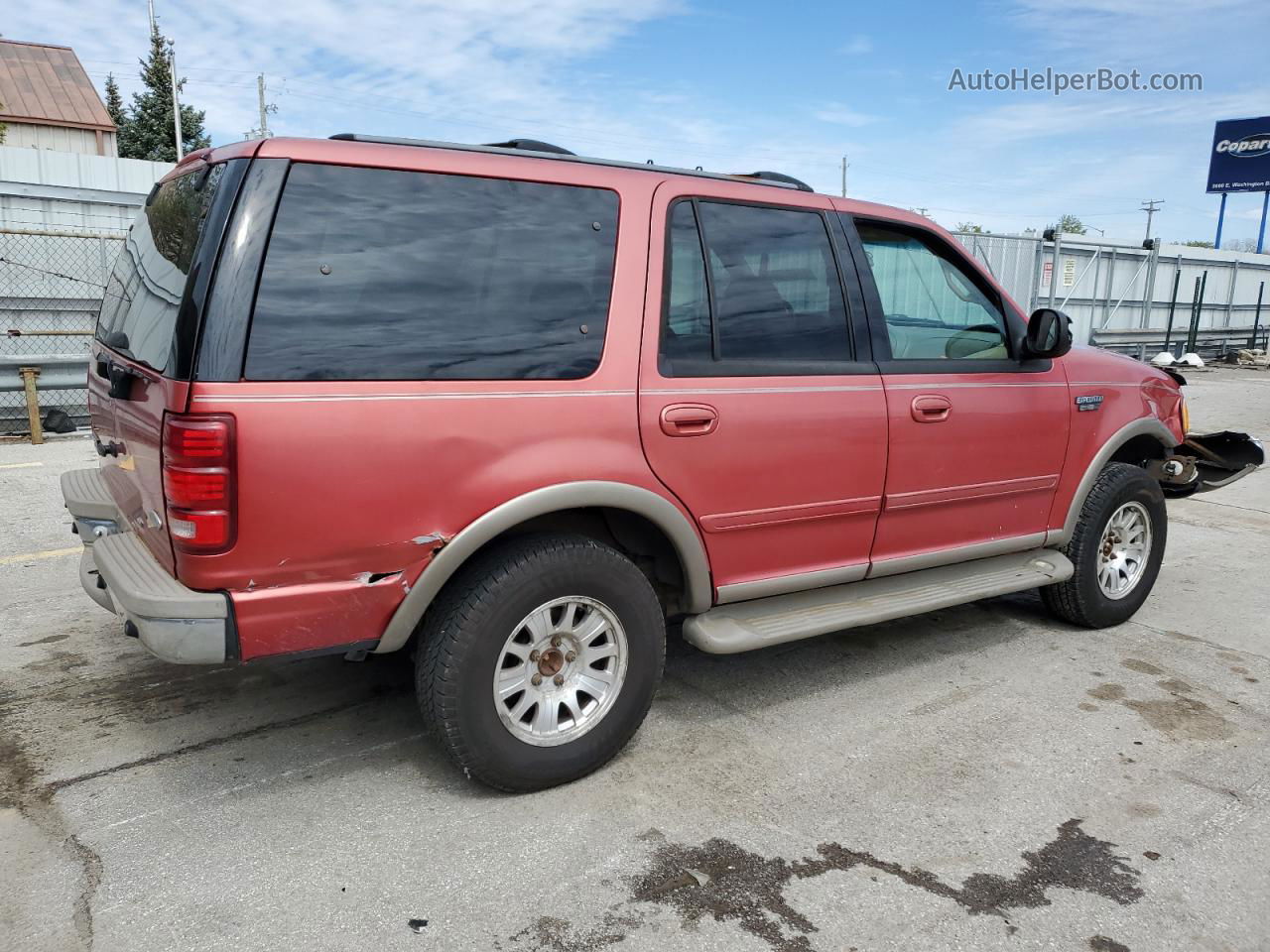 2001 Ford Expedition Eddie Bauer Красный vin: 1FMFU18L41LA52777