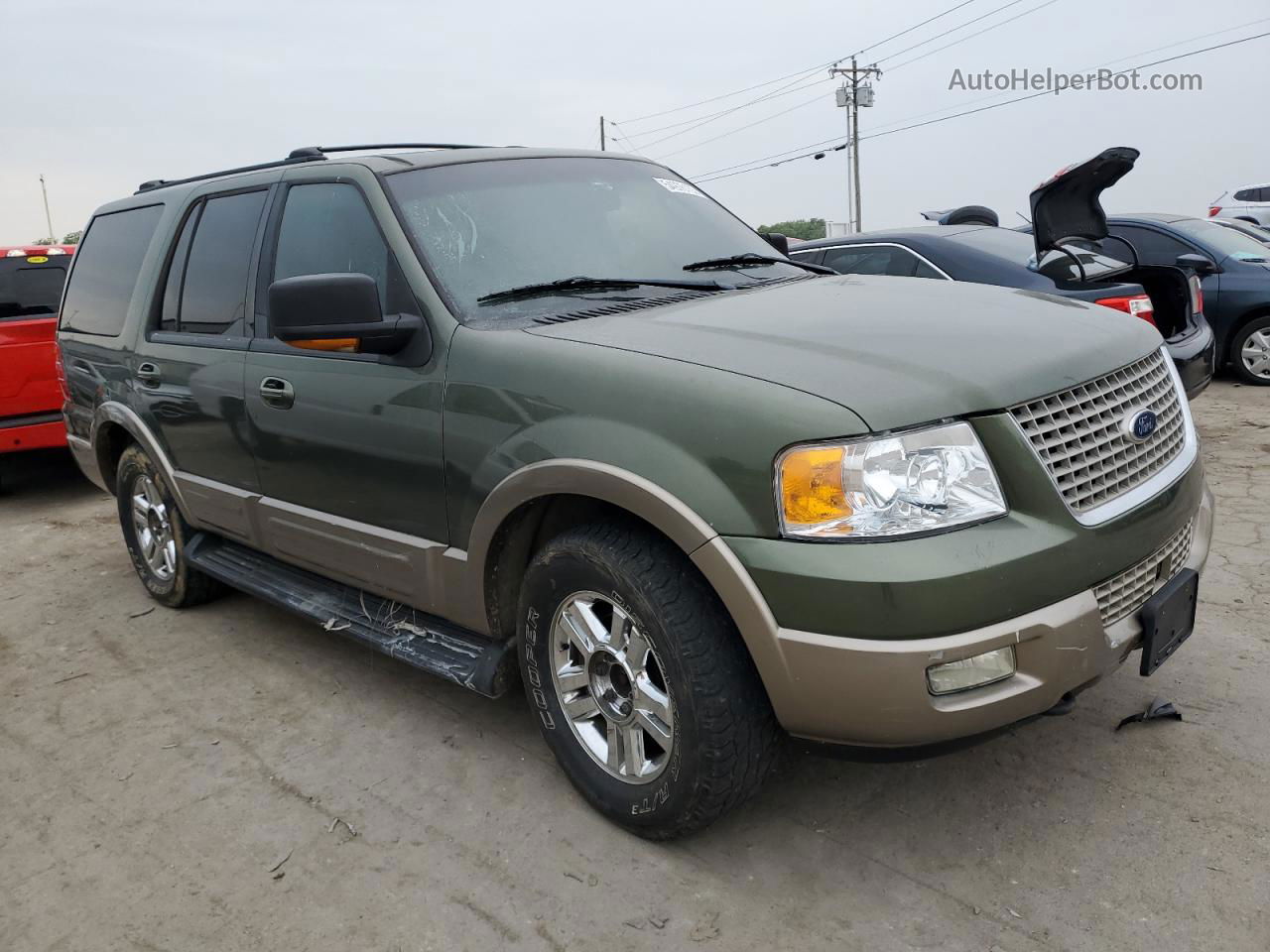 2003 Ford Expedition Eddie Bauer Green vin: 1FMFU18L43LA75902