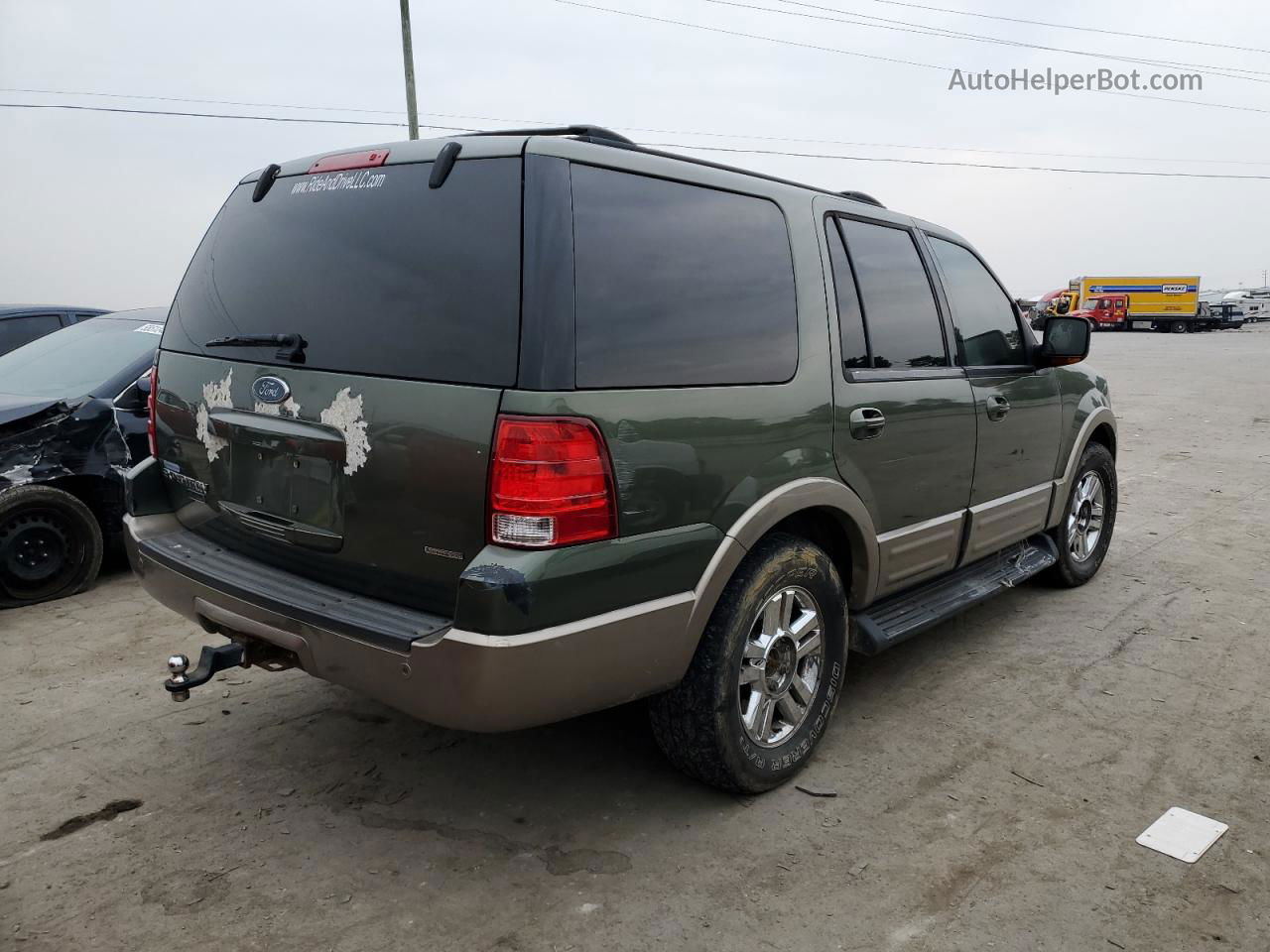 2003 Ford Expedition Eddie Bauer Green vin: 1FMFU18L43LA75902